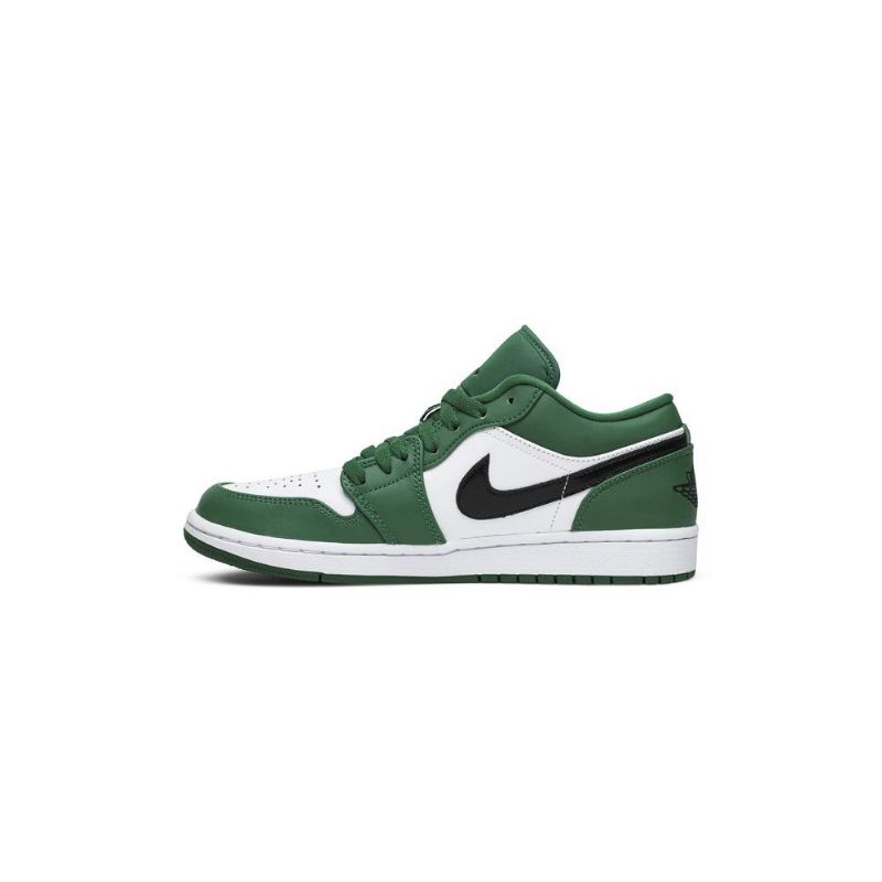 Air Jordan 1 Low Grøn Hvid Sort Sko Herre