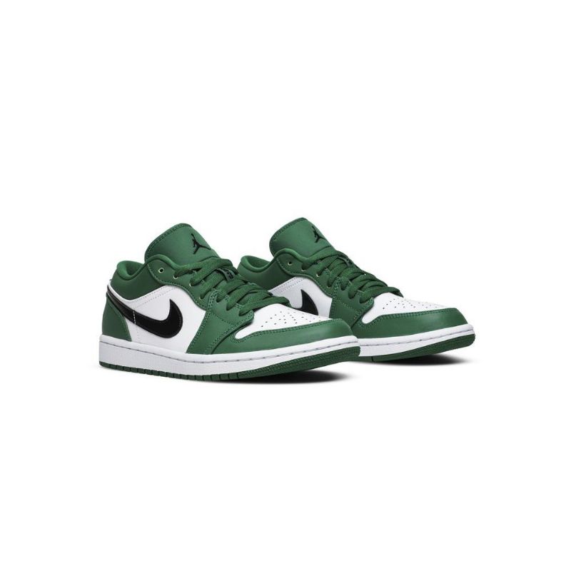 Air Jordan 1 Low Grøn Hvid Sort Sko Herre