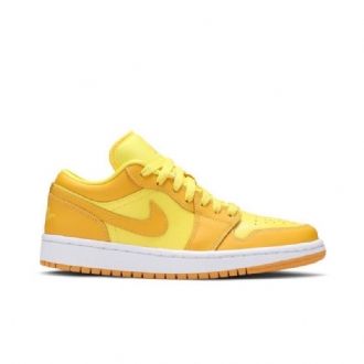 Air Jordan 1 Low Gul Hvid Sko Dame