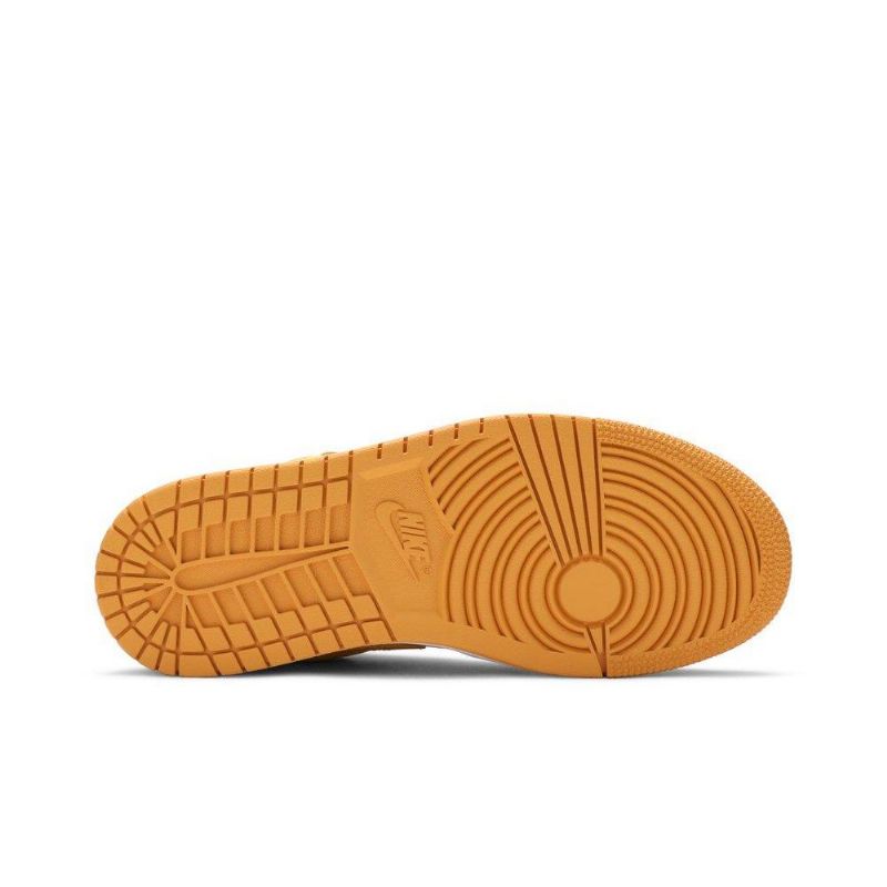 Air Jordan 1 Low Gul Hvid Sko Dame