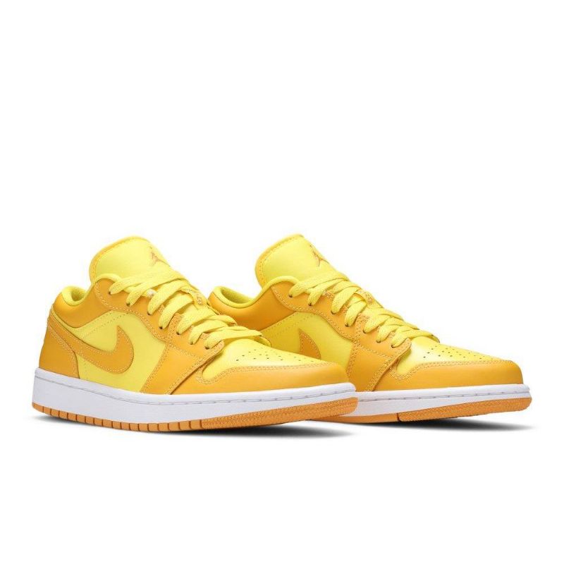 Air Jordan 1 Low Gul Hvid Sko Dame