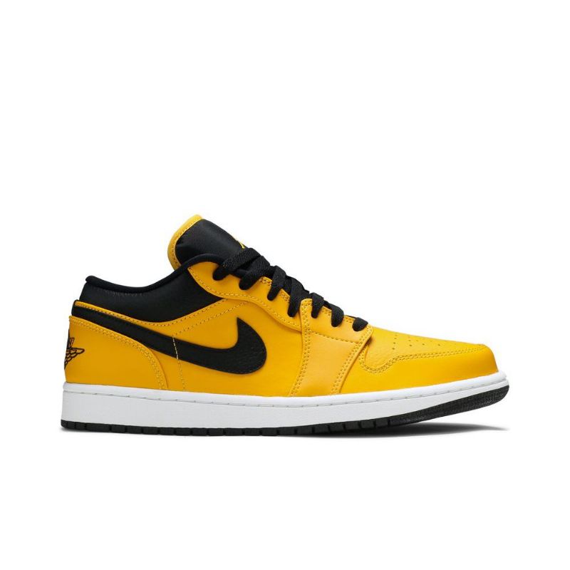 Air Jordan 1 Low Guld Sort Hvid Sko Herre