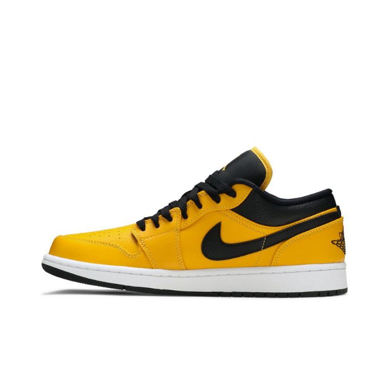 Air Jordan 1 Low Guld Sort Hvid Sko Herre