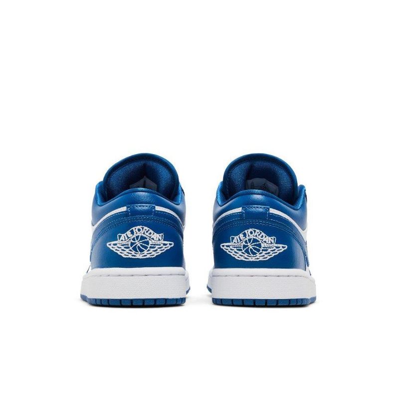 Air Jordan 1 Low Hvid Blå Sko Dame