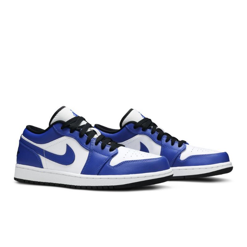 Air Jordan 1 Low Hvid Blå Sort Sko Herre