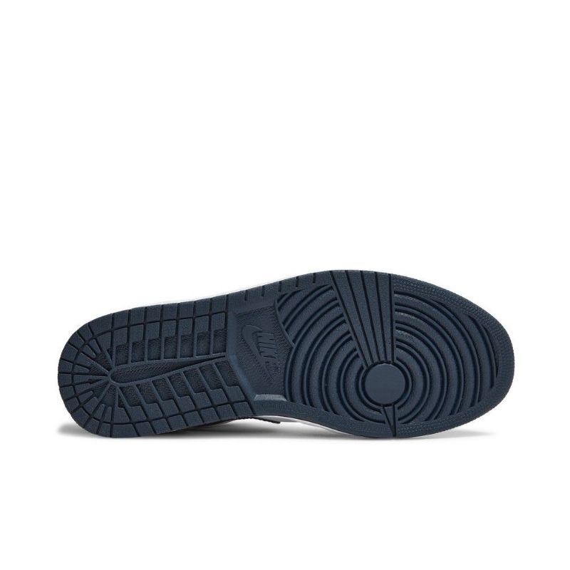Air Jordan 1 Low Hvid Blå Sort Sko Herre