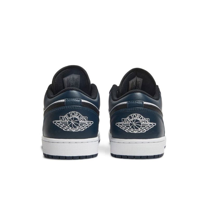 Air Jordan 1 Low Hvid Blå Sort Sko Herre