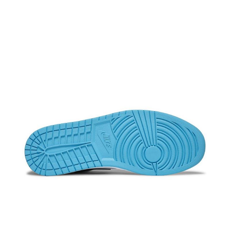 Air Jordan 1 Low Hvid Blå Sort Sko Herre