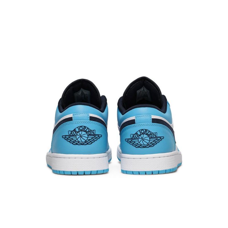 Air Jordan 1 Low Hvid Blå Sort Sko Herre