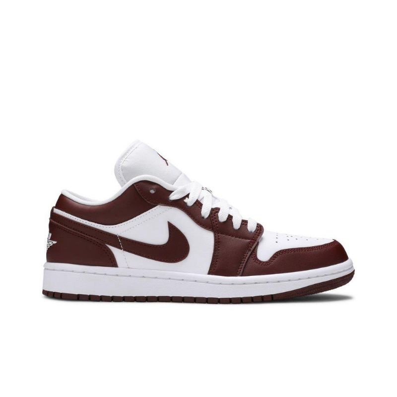 Air Jordan 1 Low Hvid Bordeaux Sko Dame