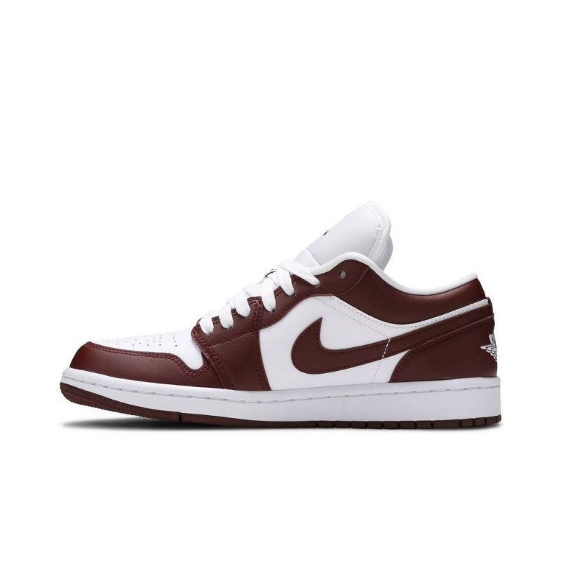 Air Jordan 1 Low Hvid Bordeaux Sko Dame