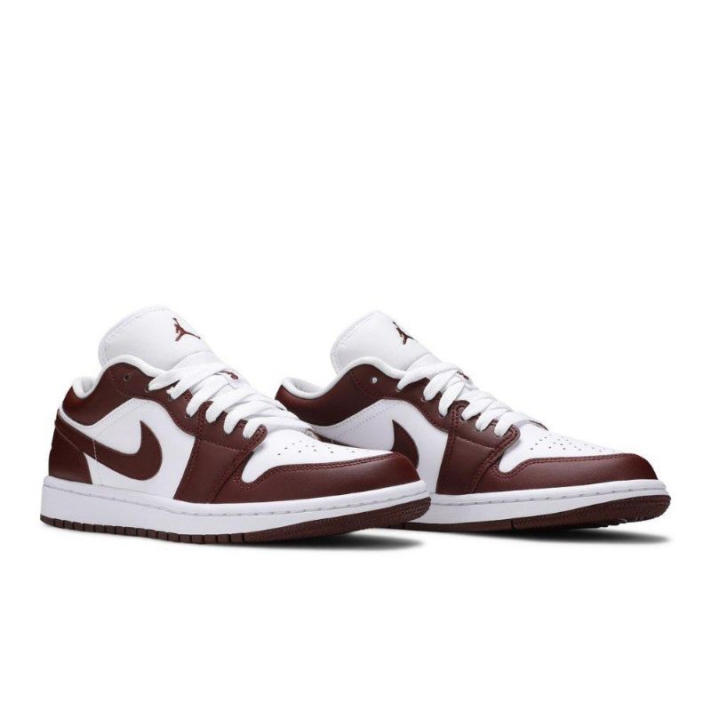 Air Jordan 1 Low Hvid Bordeaux Sko Dame