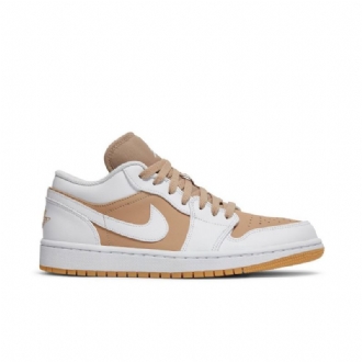 Air Jordan 1 Low Hvid Brun Sko Herre