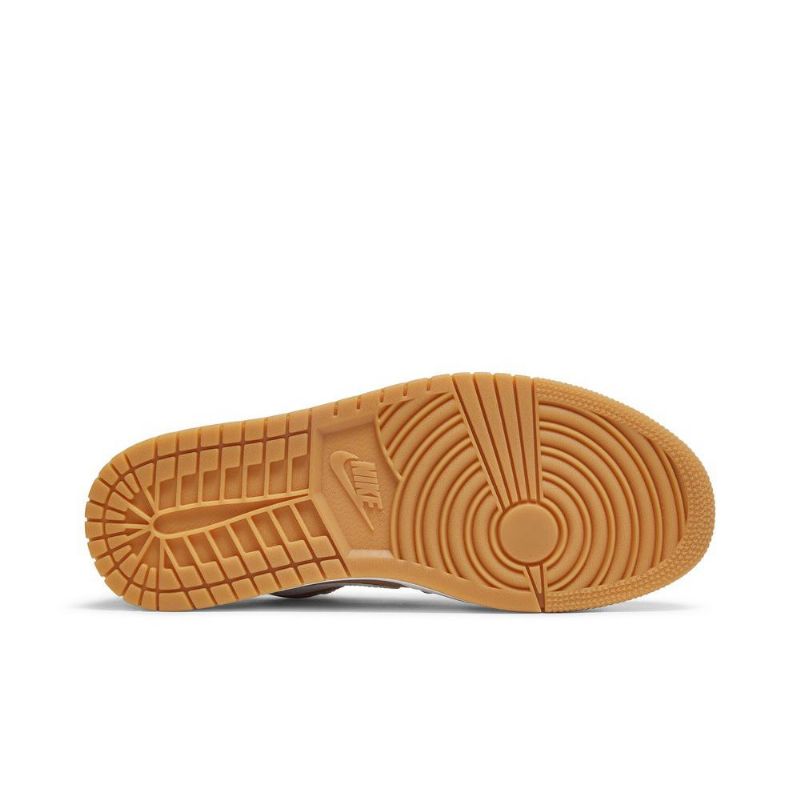 Air Jordan 1 Low Hvid Brun Sko Herre