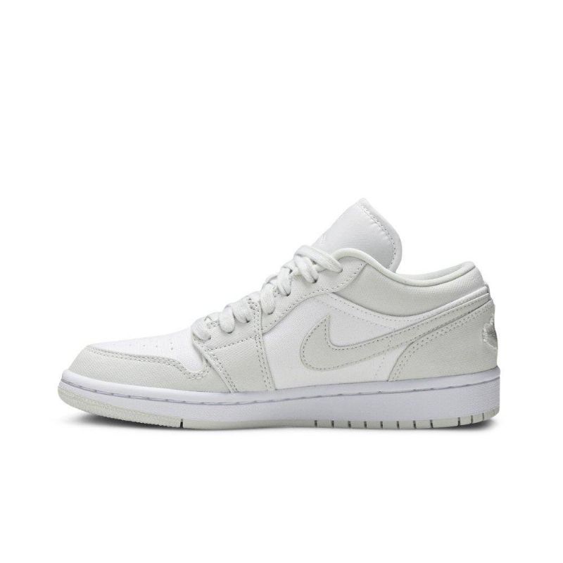 Air Jordan 1 Low Hvid Grå Sko Dame