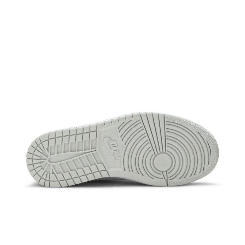 Air Jordan 1 Low Hvid Grå Sko Dame