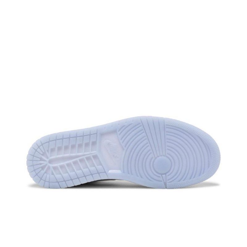 Air Jordan 1 Low Hvid Grå Sko Dame