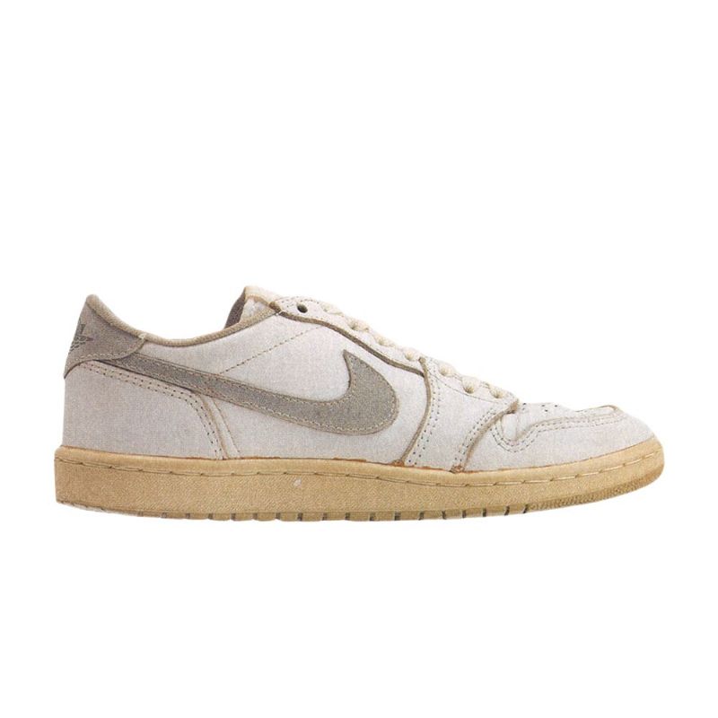 Air Jordan 1 Low Hvid Grå Sko Herre