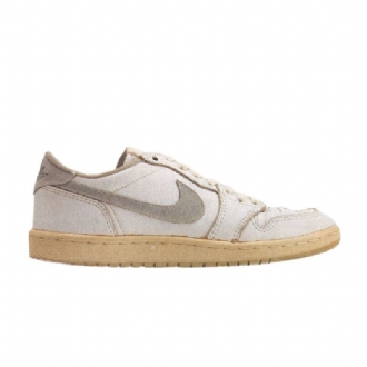 Air Jordan 1 Low Hvid Grå Sko Herre