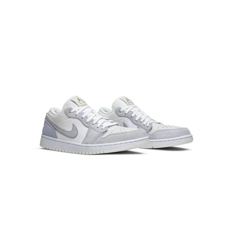 Air Jordan 1 Low Hvid Grå Sko Herre