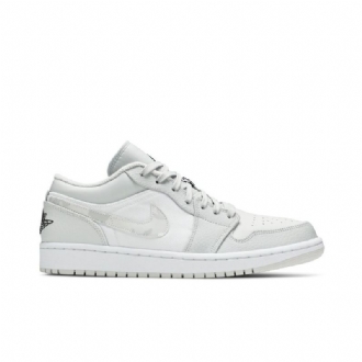 Air Jordan 1 Low Hvid Grå Sko Herre
