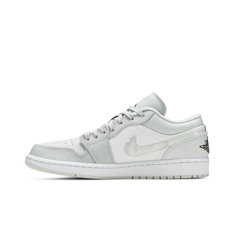 Air Jordan 1 Low Hvid Grå Sko Herre