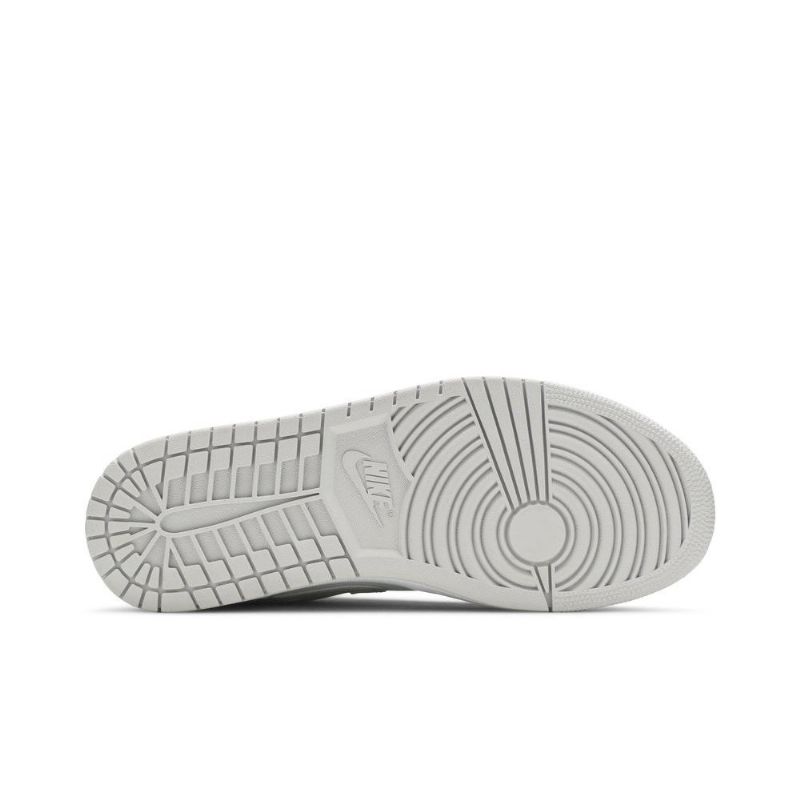Air Jordan 1 Low Hvid Grå Sko Herre