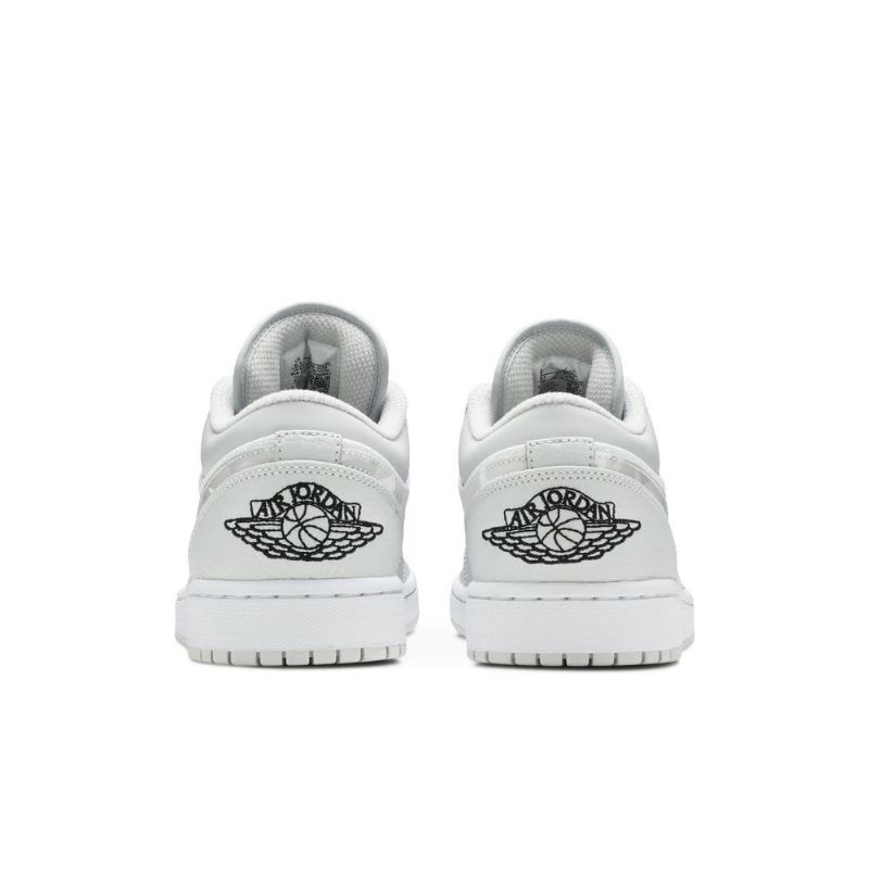 Air Jordan 1 Low Hvid Grå Sko Herre