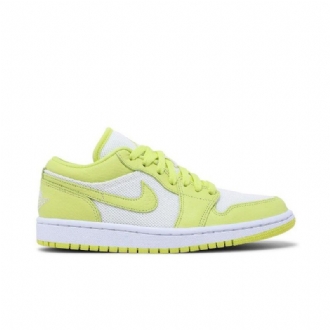 Air Jordan 1 Low Hvid Grøn Sko Dame