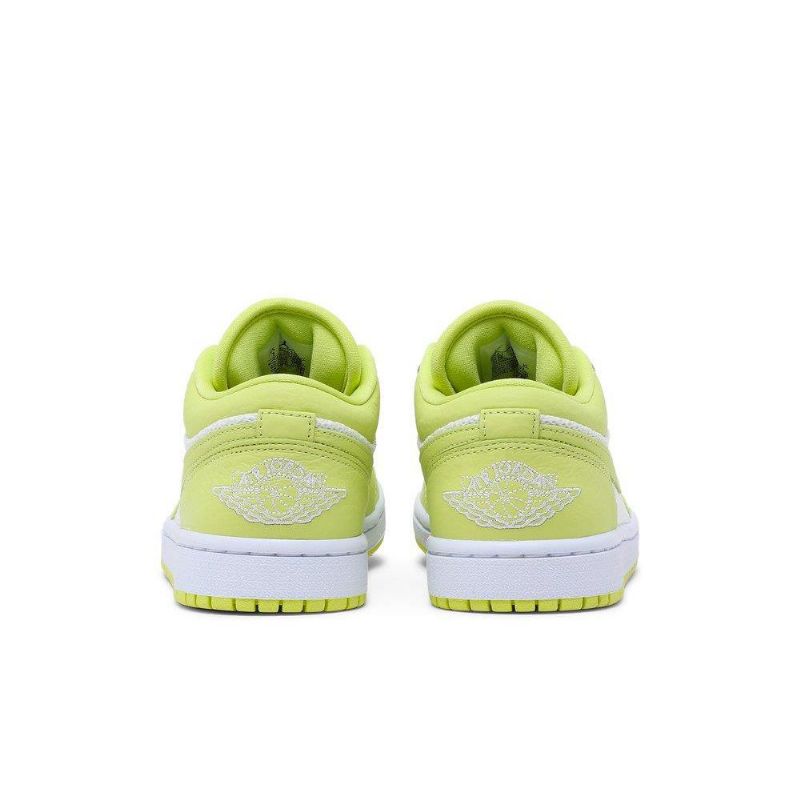 Air Jordan 1 Low Hvid Grøn Sko Dame