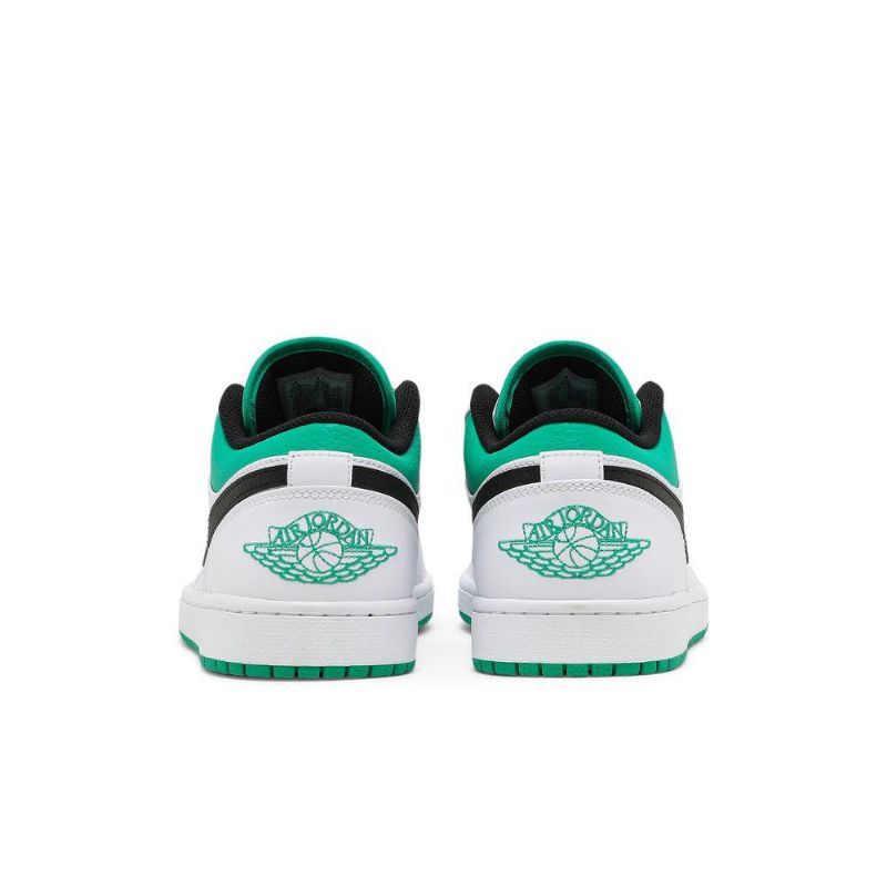 Air Jordan 1 Low Hvid Grøn Sort Sko Herre