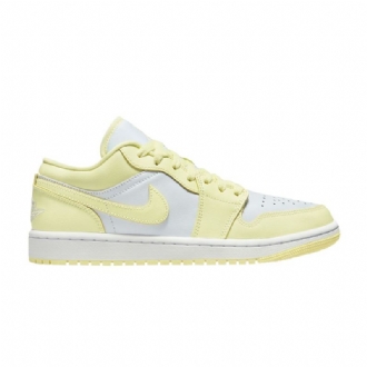 Air Jordan 1 Low Hvid Gul Sko Dame