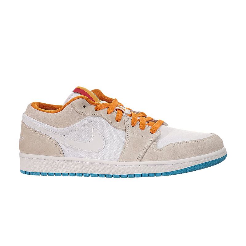 Air Jordan 1 Low Hvid Orange Beige Sko Herre