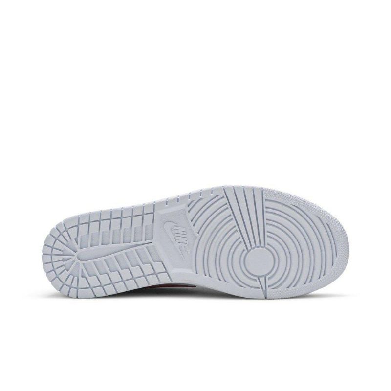 Air Jordan 1 Low Hvid Rød Sko Dame
