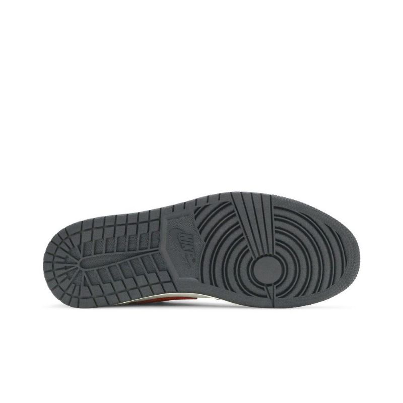 Air Jordan 1 Low Hvid Rød Sko Herre