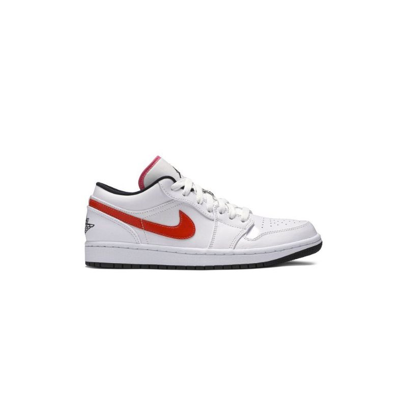 Air Jordan 1 Low Hvid Rød Sort Sko Herre