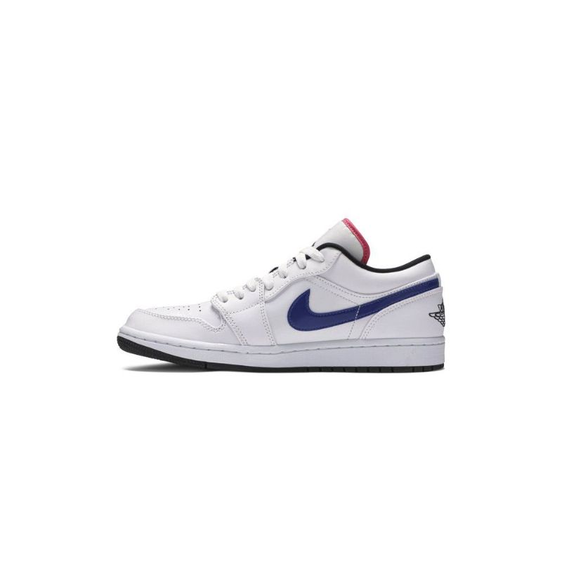 Air Jordan 1 Low Hvid Rød Sort Sko Herre