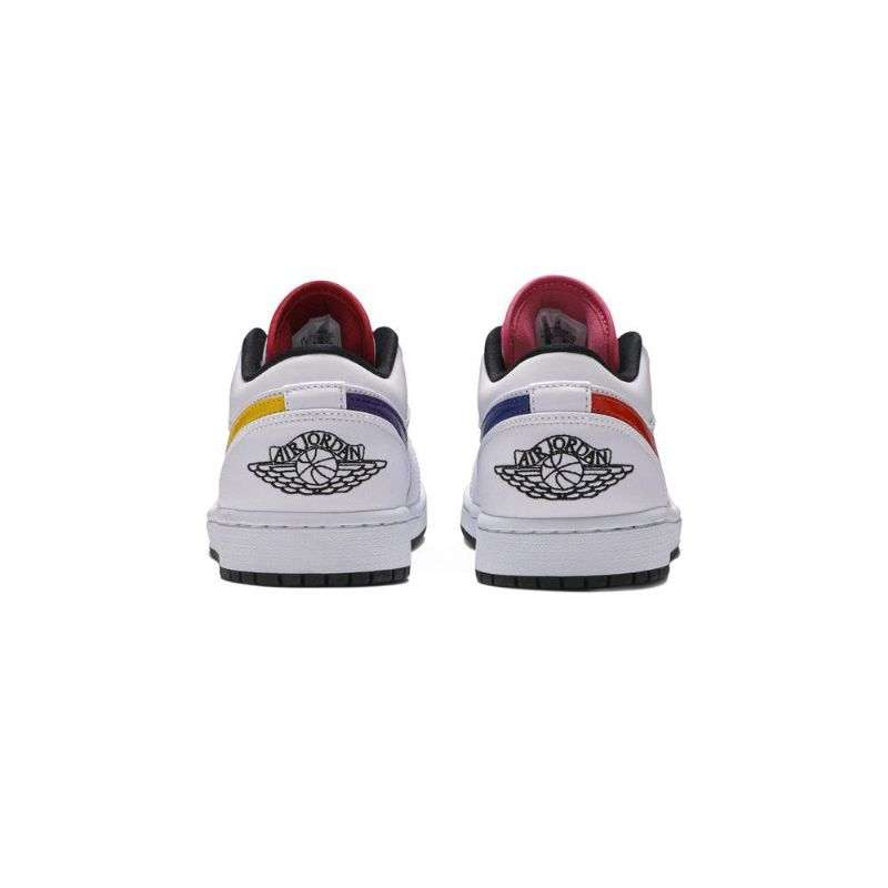 Air Jordan 1 Low Hvid Rød Sort Sko Herre