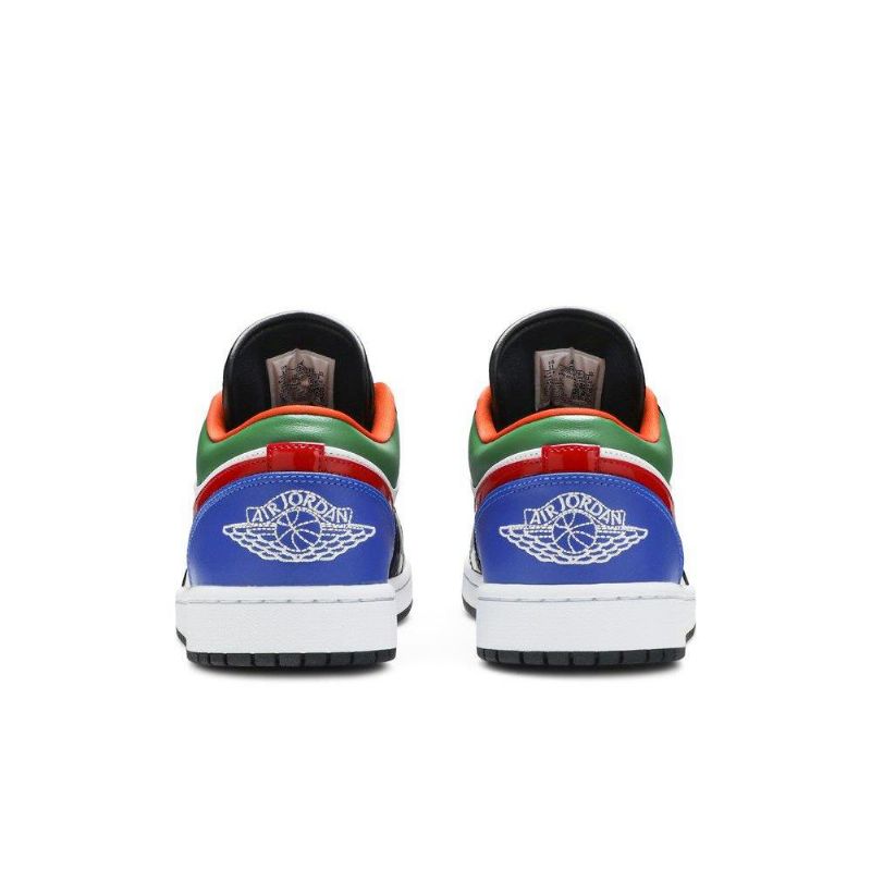 Air Jordan 1 Low Hvid Sort Flerfarvede Sko Dame