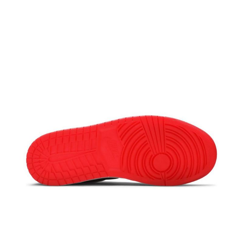 Air Jordan 1 Low Hvid Sort Rød Sko Herre