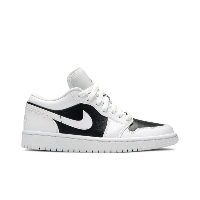 Air Jordan 1 Low Hvid Sort Sko Dame