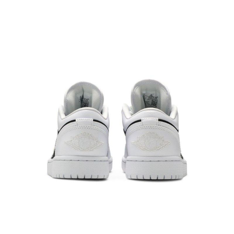Air Jordan 1 Low Hvid Sort Sko Dame