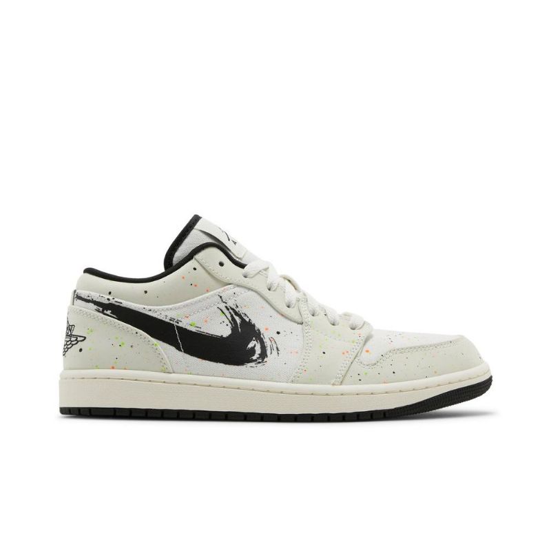 Air Jordan 1 Low Hvid Sort Sko Herre