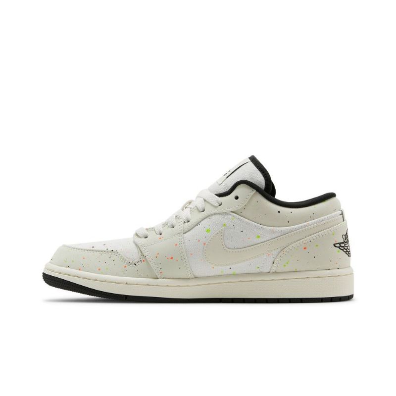 Air Jordan 1 Low Hvid Sort Sko Herre