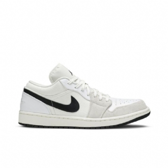 Air Jordan 1 Low Hvid Sort Sko Herre