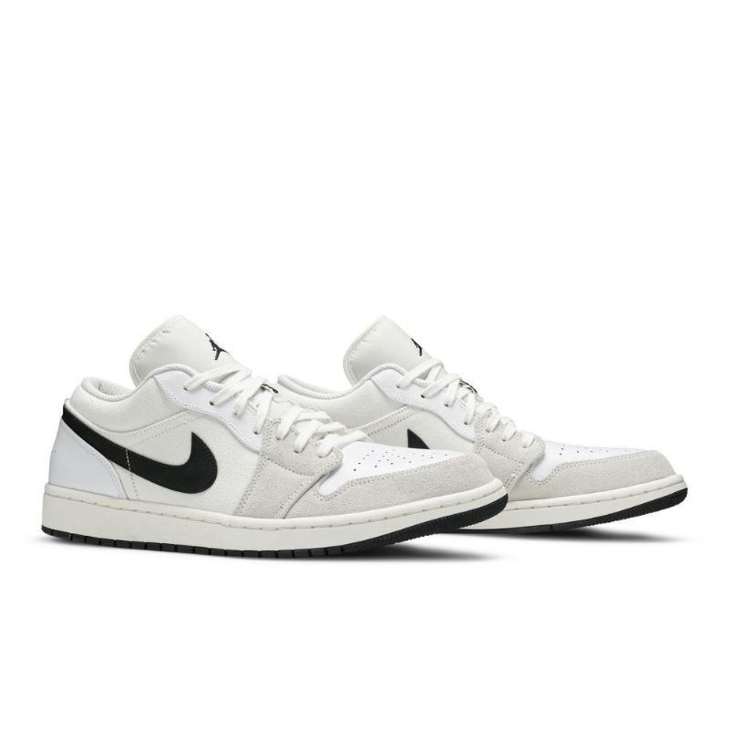 Air Jordan 1 Low Hvid Sort Sko Herre