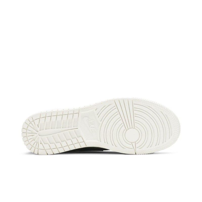 Air Jordan 1 Low Lifted Olivengrøn Hvid Sko Dame