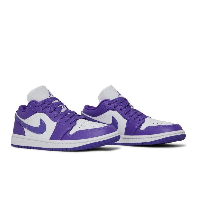 Air Jordan 1 Low Lilla Hvid Sko Dame