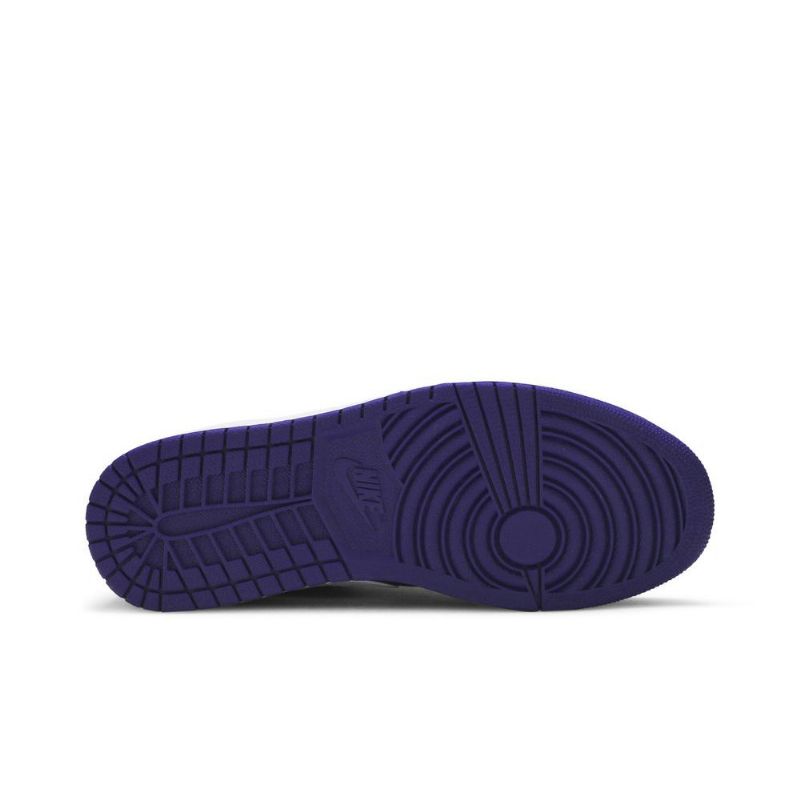 Air Jordan 1 Low Lilla Sort Hvid Sko Herre