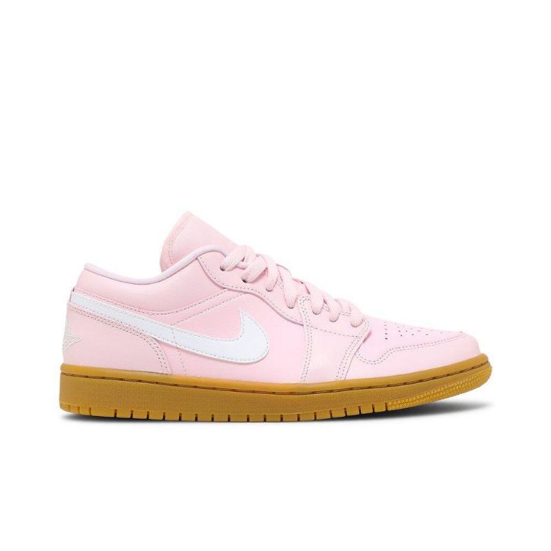 Air Jordan 1 Low Lyserød Hvid Brun Sko Dame